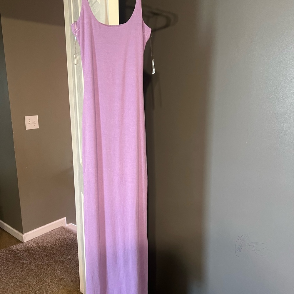 Elegant Lavender Maxi Dress